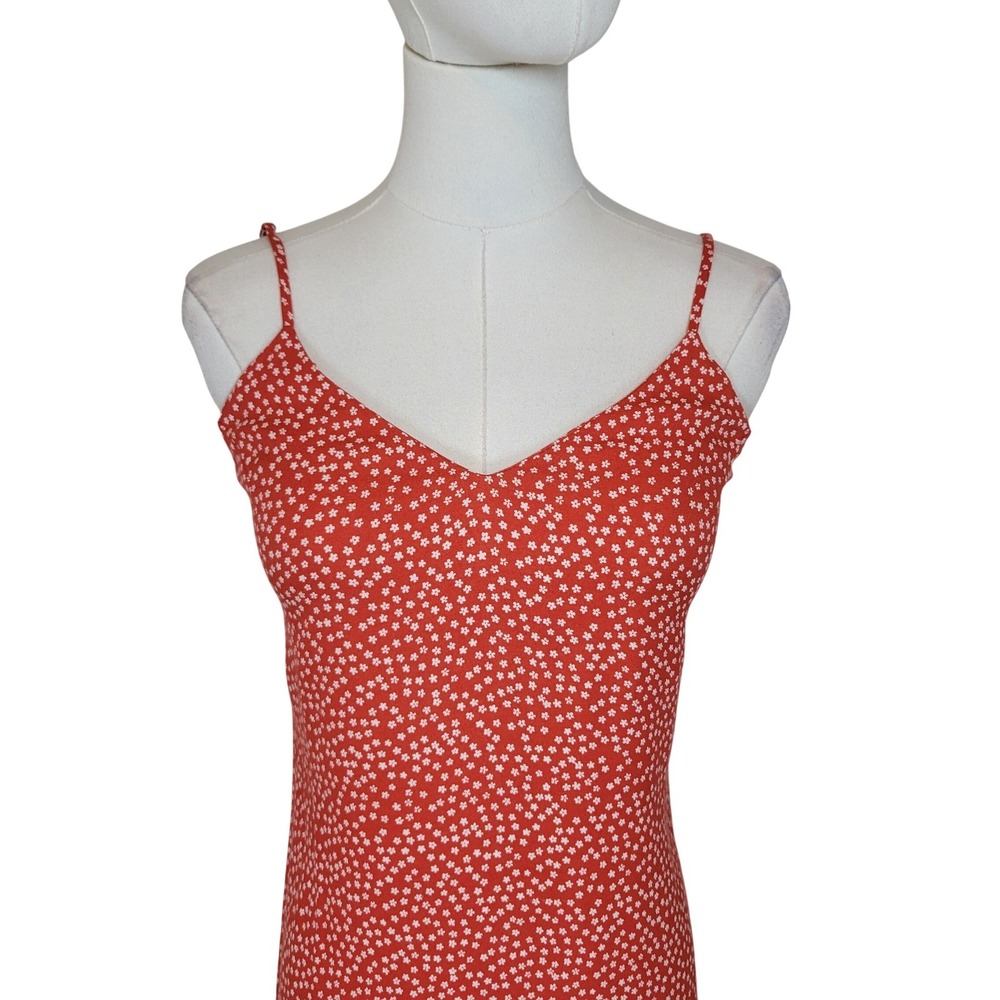 Reformation Crimini Red Floral Midi Sundress 0 NWT Vacation Slip Summer Beach - Picture 4 of 10